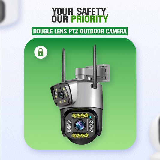 Double Lens PTZ Outdoor Camera